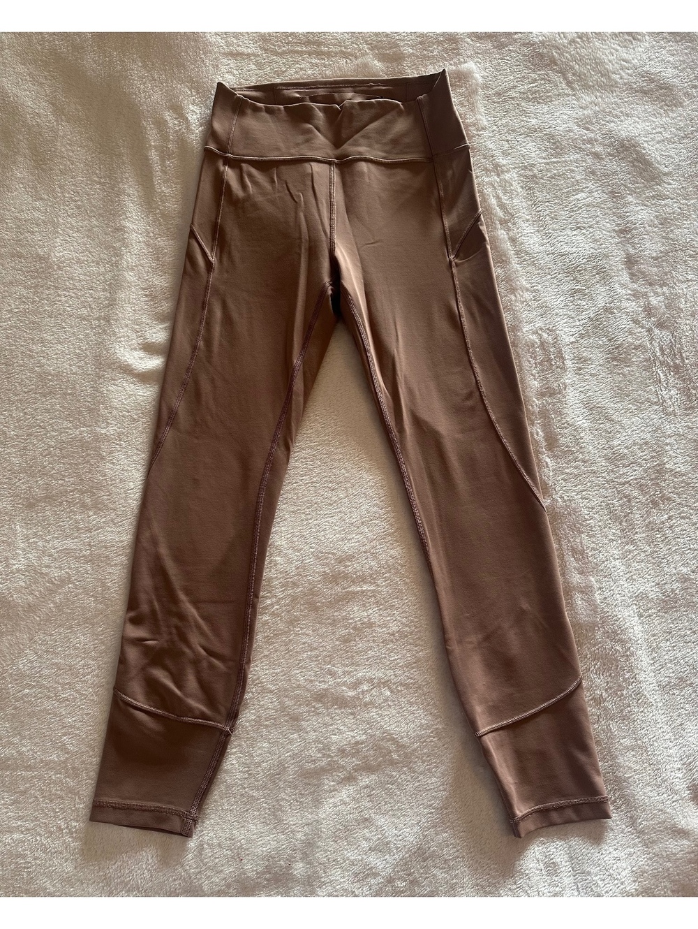 Lululemon In Movement Tight 25" Everlux - Muted Terracotta Pink / Brown - Size 6